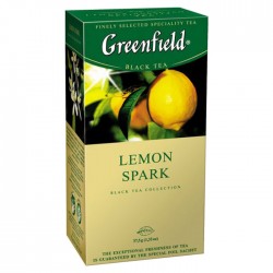 Чай Гринфилд Лимон Спарк черн. 25 пак.