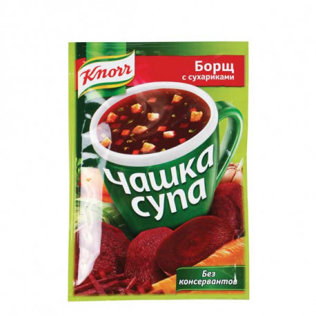 Борщ с сухариками 16 гр.