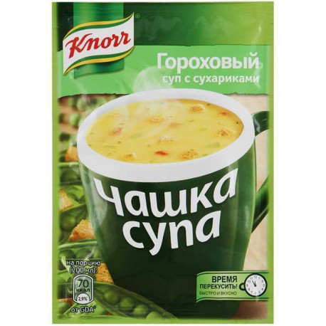 Гороховый суп с сухариками 16 гр.